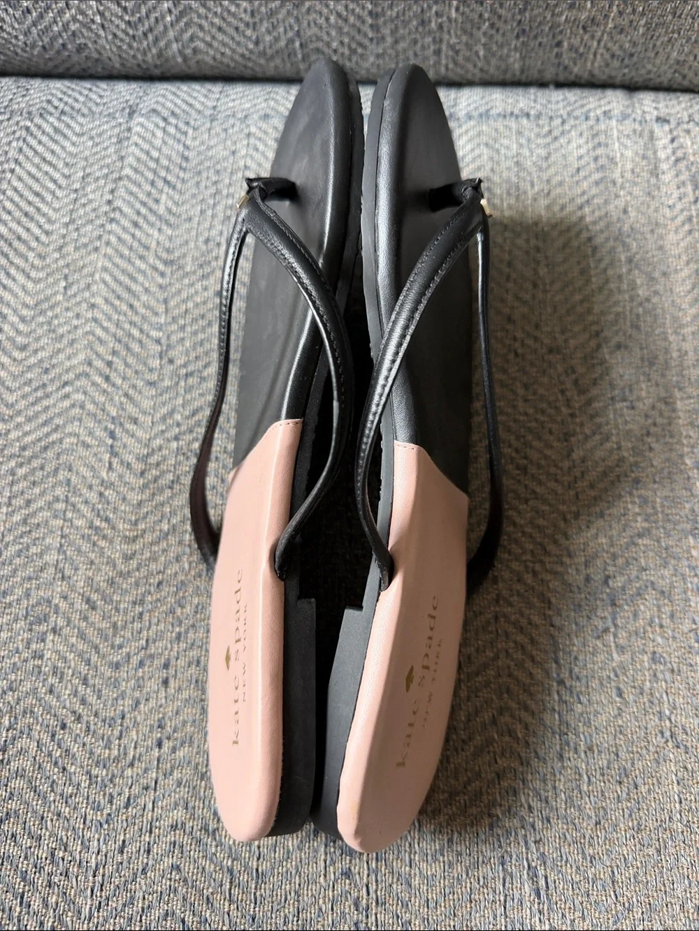 Kate Spade Cabana Leather Color Block Flip Flops Size: 6B